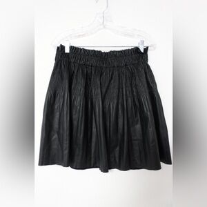 7 For All Mankind Pleated Faux Leather Skirt - Size Medium